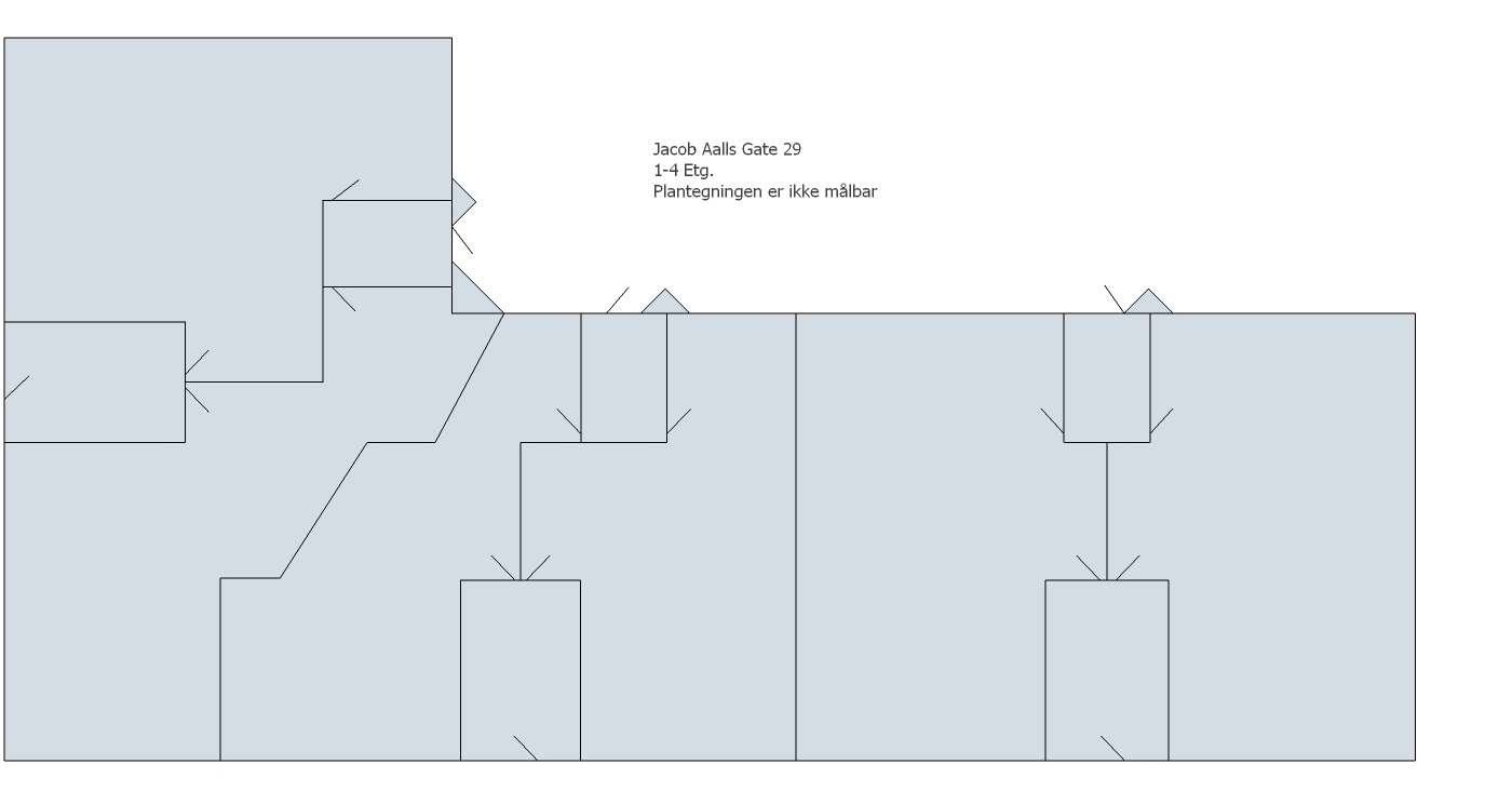 Plantegning 1. - 4. etg.