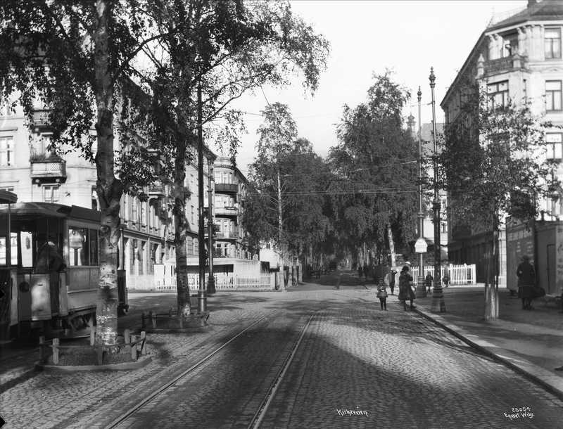 Kirkeveien sett fra Majorstukrysset