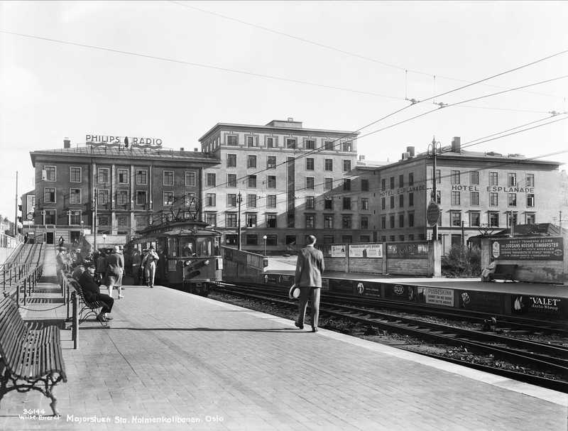 Majorstuen Stasjon i 1930-årene